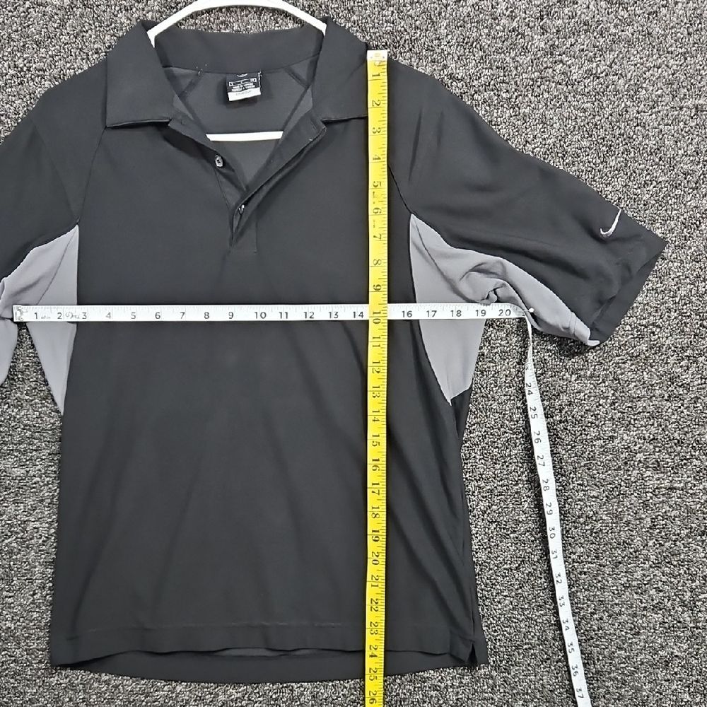 Nike Men's Small (P)Black and Light Gray Polo Shirt Dri-Fit - Picture 3 of 7